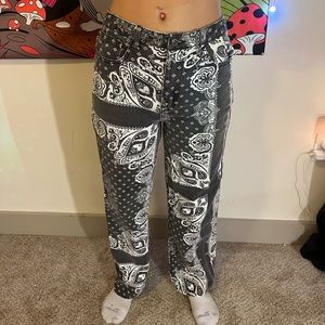 Black Bandana Pants